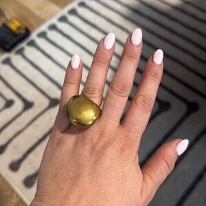 Gold Plated Bronze Ring